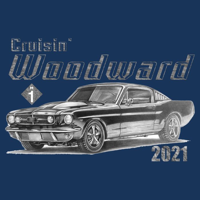 Woodward Vintage Classic Cruisin M1 Car Cruise T-Shirt