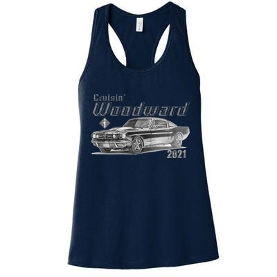 Woodward Vintage Classic Cruisin M1 Car Cruise Womens Tank Top