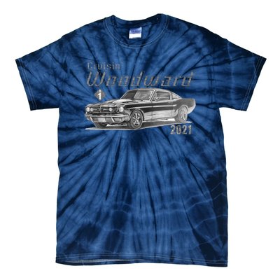 Woodward Vintage Classic Cruisin M1 Car Cruise Tie-Dye T-Shirt