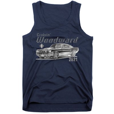 Woodward Vintage Classic Cruisin M1 Car Cruise Tank Top