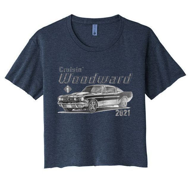 Woodward Vintage Classic Cruisin M1 Car Cruise Crop Top