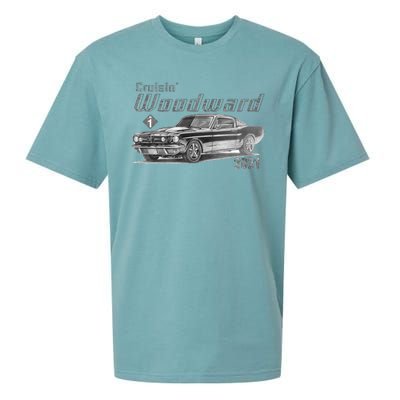 Woodward Vintage Classic Cruisin M1 Car Cruise Sueded Cloud Jersey T-Shirt