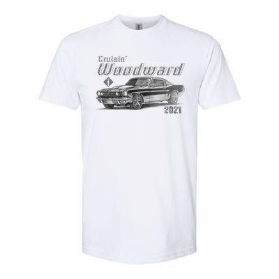 Woodward Vintage Classic Cruisin M1 Car Cruise Softstyle CVC T-Shirt