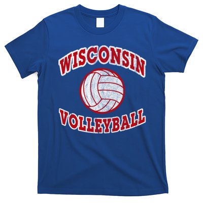 Wisconsin Volleyball Classic Style Vintage Distressed Meaningful Gift T-Shirt