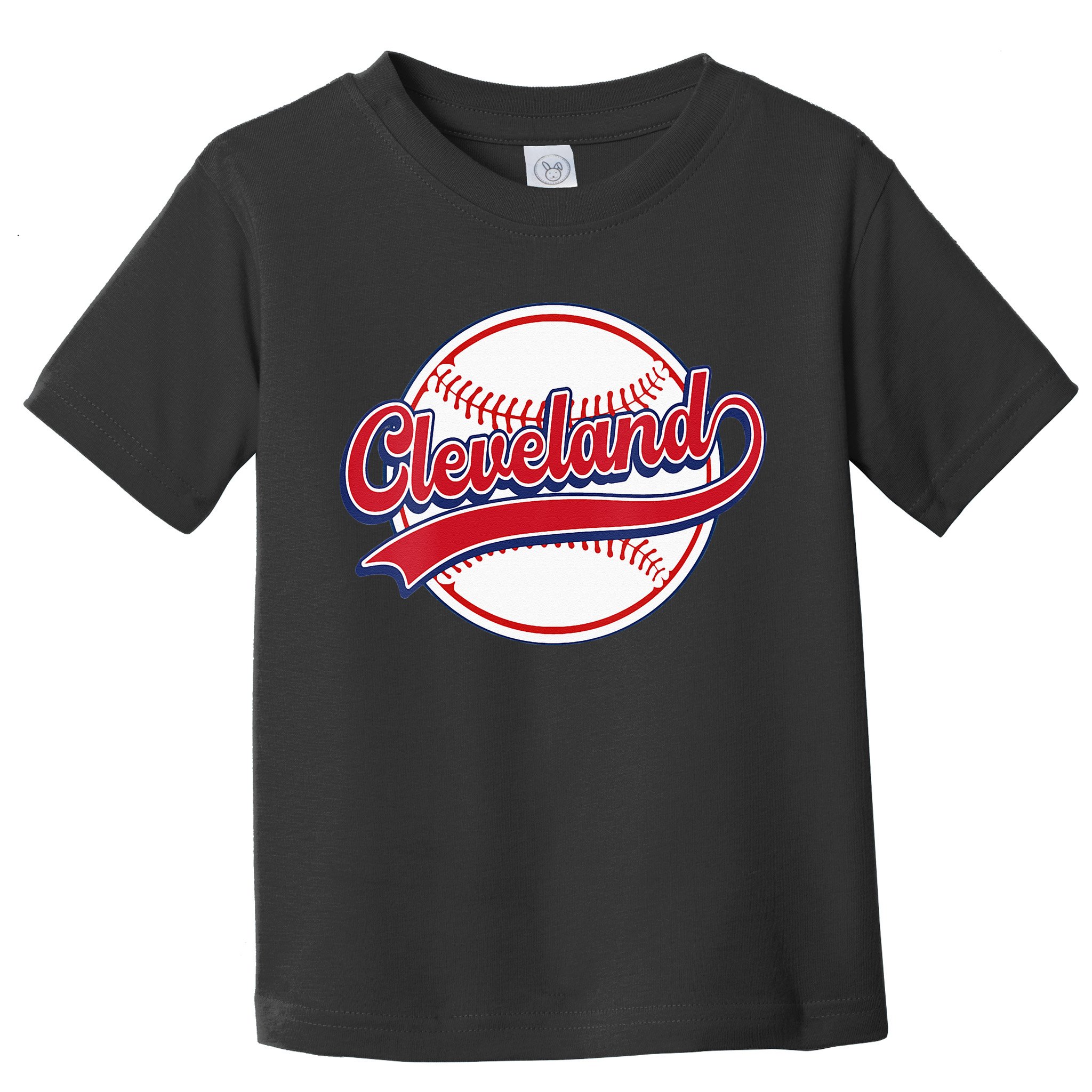 Womens Vintage Cleveland Cityscape Baseball Lover Player And Fans Toddler T-Shirt