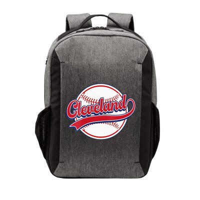 Womens Vintage Cleveland Cityscape Baseball Lover Player And Fans Vector Backpack