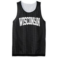 Wisconsin Vintage City Mesh Reversible Basketball Jersey Tank