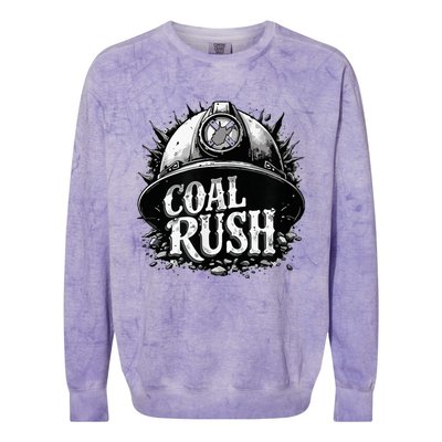 West Virginia Coal Rush Colorblast Crewneck Sweatshirt