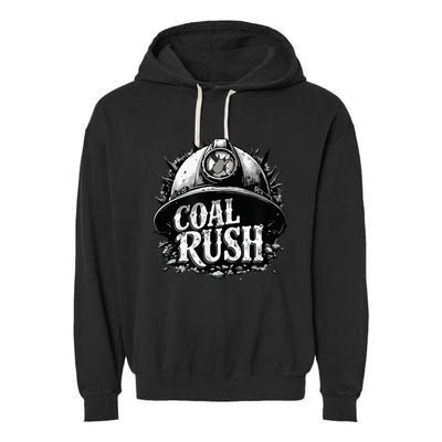 West Virginia Coal Rush Garment-Dyed Fleece Hoodie