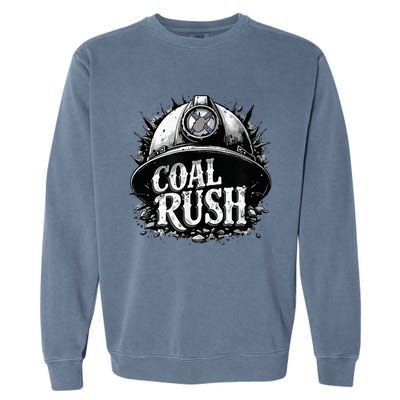 West Virginia Coal Rush Garment-Dyed Sweatshirt