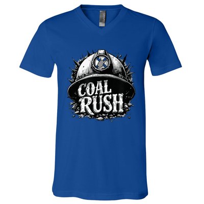 West Virginia Coal Rush V-Neck T-Shirt