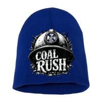 West Virginia Coal Rush Short Acrylic Beanie