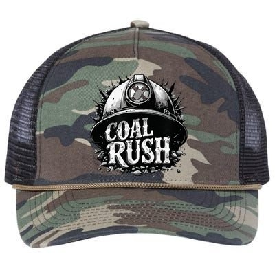 West Virginia Coal Rush Retro Rope Trucker Hat Cap