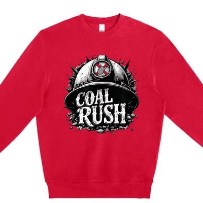 West Virginia Coal Rush Premium Crewneck Sweatshirt