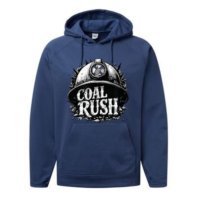 West Virginia Coal Rush Performance Fleece Hoodie