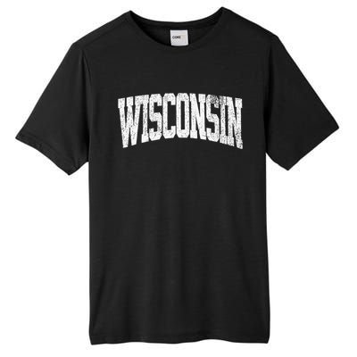 Wisconsin Vintage City Tall Fusion ChromaSoft Performance T-Shirt