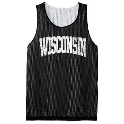 Wisconsin Vintage City Mesh Reversible Basketball Jersey Tank