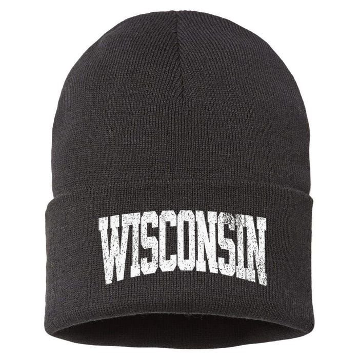 Wisconsin Vintage City Sustainable Knit Beanie