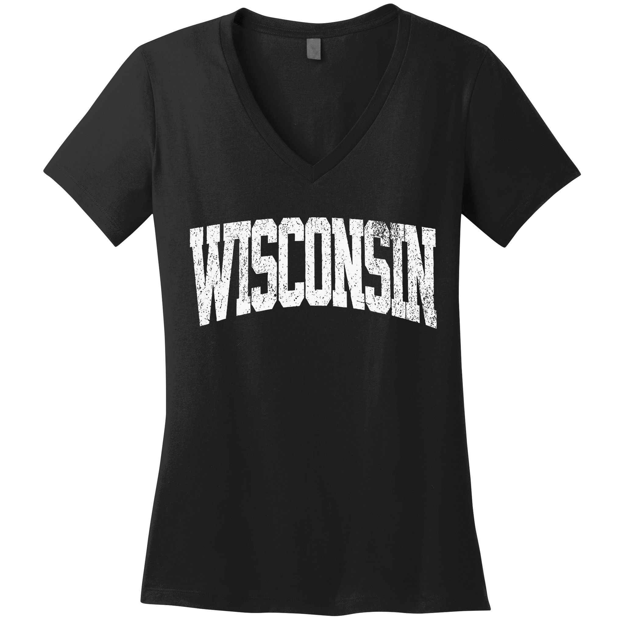 Wisconsin Vintage City Women's V-Neck T-Shirt