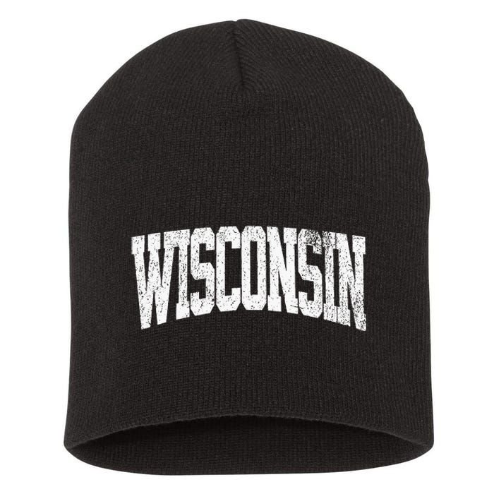 Wisconsin Vintage City Short Acrylic Beanie