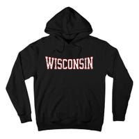 Wisconsin Vintage City Tall Hoodie