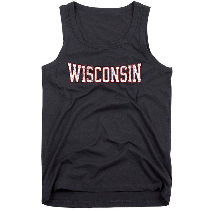 Wisconsin Vintage City Tank Top