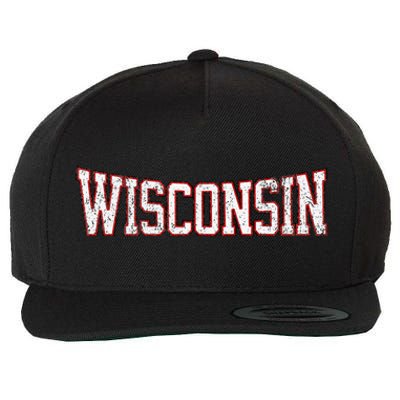 Wisconsin Vintage City Wool Snapback Cap