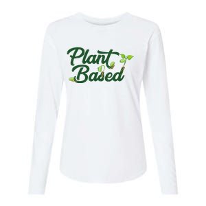 World Vegetable Day Plant Based I Eat Vegans World Vegan Day Womens Cotton Relaxed Long Sleeve T-Shirt