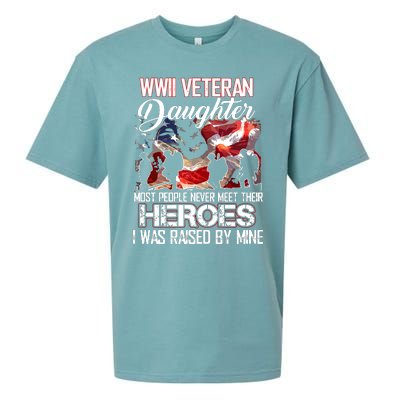 WWII Veteran Daughter Most People Never Meet Their Heroes Sueded Cloud Jersey T-Shirt