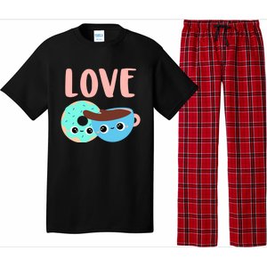 Wo Valentines Day Gift Coffee Donuts Valentines Day Gift Pajama Set