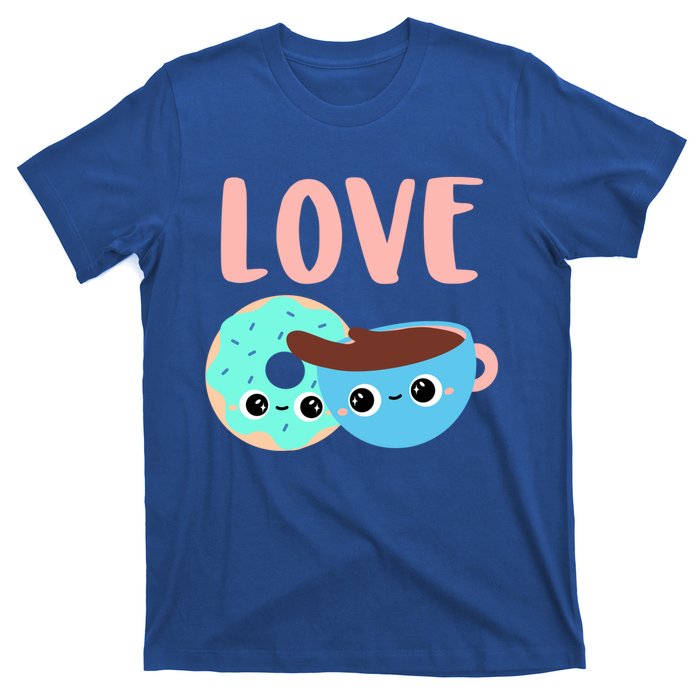 Wo Valentines Day Gift Coffee Donuts Valentines Day Gift T-Shirt