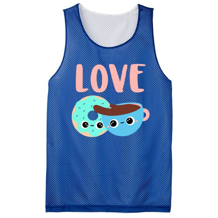 Wo Valentines Day Gift Coffee Donuts Valentines Day Gift Mesh Reversible Basketball Jersey Tank