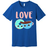 Wo Valentines Day Gift Coffee Donuts Valentines Day Gift Premium T-Shirt