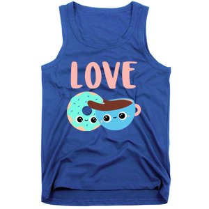 Wo Valentines Day Gift Coffee Donuts Valentines Day Gift Tank Top