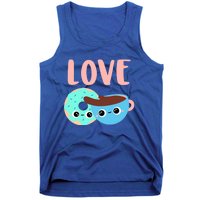 Wo Valentines Day Gift Coffee Donuts Valentines Day Gift Tank Top