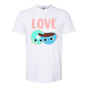 Wo Valentines Day Gift Coffee Donuts Valentines Day Gift Softstyle CVC T-Shirt