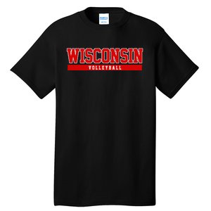 Wisconsin Volleyball For Support The University College Tall T-Shirt