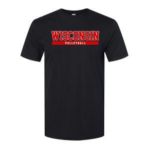 Wisconsin Volleyball For Support The University College Softstyle CVC T-Shirt