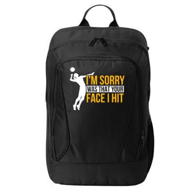 Wo Volleyballer Funny Volleyball City Backpack