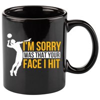 Wo Volleyballer Funny Volleyball 11oz C Handle Ceramic Mug