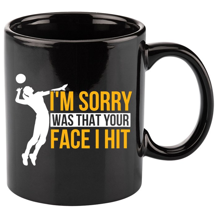 Wo Volleyballer Funny Volleyball 11oz C Handle Ceramic Mug
