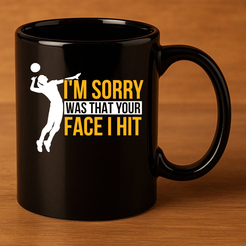Wo Volleyballer Funny Volleyball 11oz C Handle Ceramic Mug