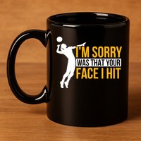 Wo Volleyballer Funny Volleyball 11oz C Handle Ceramic Mug
