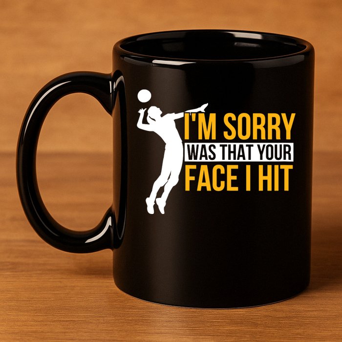 Wo Volleyballer Funny Volleyball 11oz C Handle Ceramic Mug