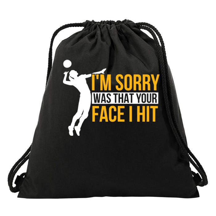 Wo Volleyballer Funny Volleyball Drawstring Bag