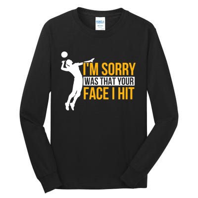 Wo Volleyballer Funny Volleyball Tall Long Sleeve T-Shirt