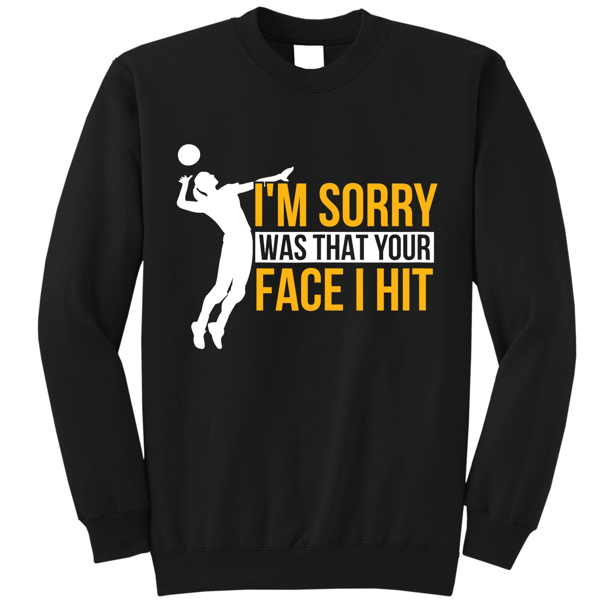 Wo Volleyballer Funny Volleyball Tall Sweatshirt