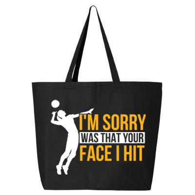 Wo Volleyballer Funny Volleyball 25L Jumbo Tote