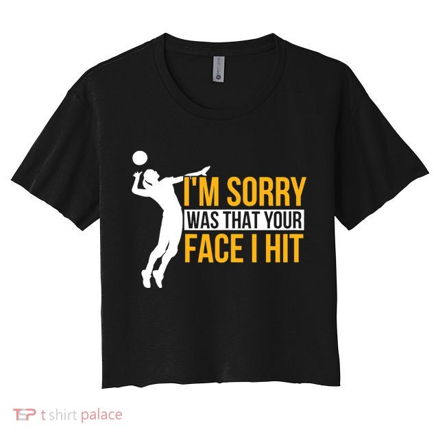 Wo Volleyballer Funny Volleyball Crop Top