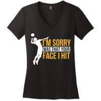 Wo Volleyballer Funny Volleyball Women's V-Neck T-Shirt